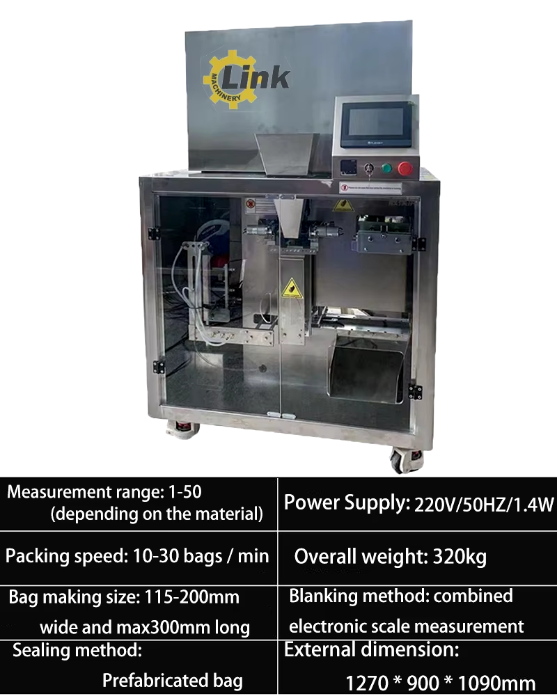 Pre-made bag packaging machine