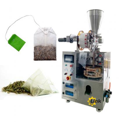 High speed tea packaging machine, nylon triangular bag tea packaging machine