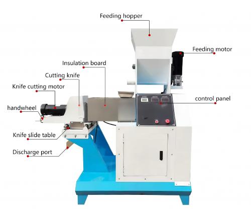  corn puffed food extruder machine